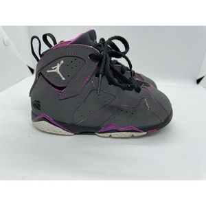 Air Jordan Girls Retro 9c Dark Grey Fuchsia 705418-016 Toddlers CLEAN!!!